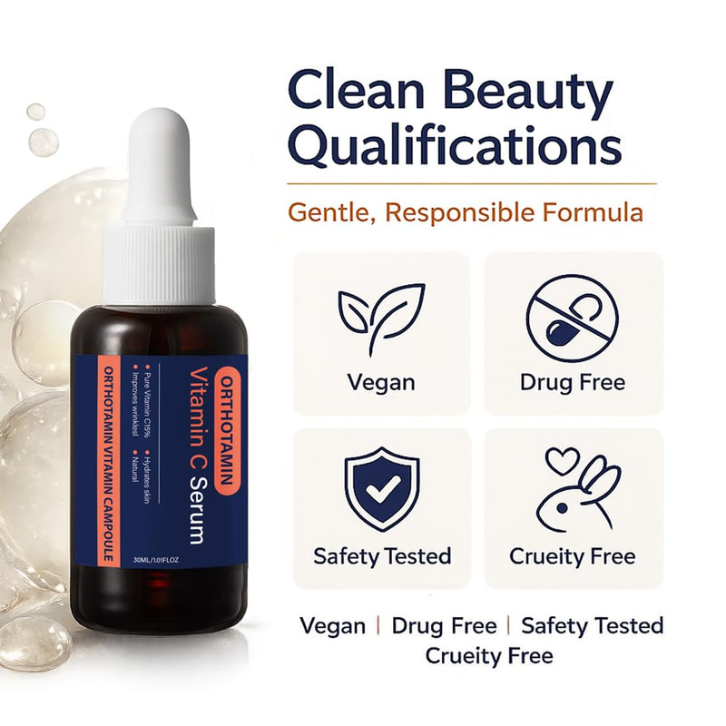 Vitamin C Ampoule,Orthotamin Vitamin C Serum,30ML/1.01floz (1pcs, 1) 1pcs 1 Fl Oz (Pack of 1)