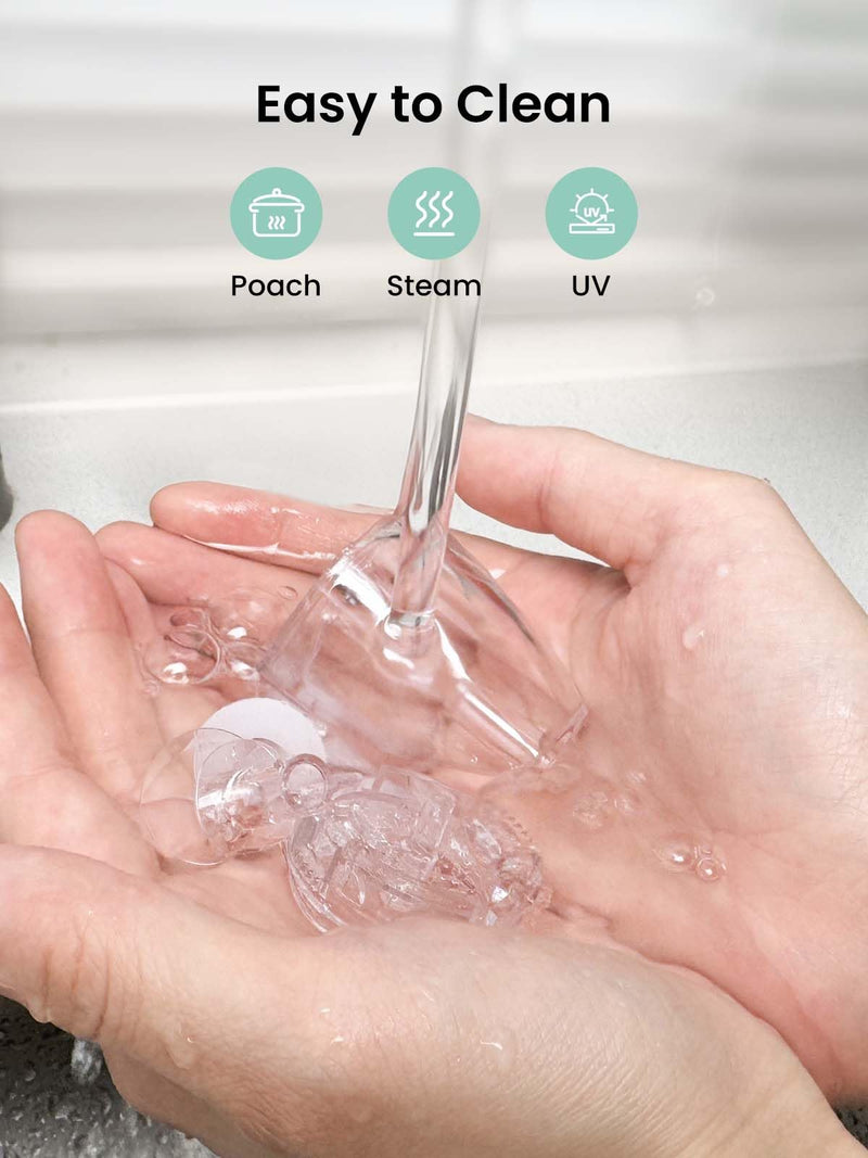 [Australia] - GROWNSY Official Upgraded Larger Suction Chamber and 3Pcs Silicone Tips for GROWNSY Nasal Aspirator, Nose Sucker Replacement Kit Larger Suction Chamber + 3Pcs Tips 