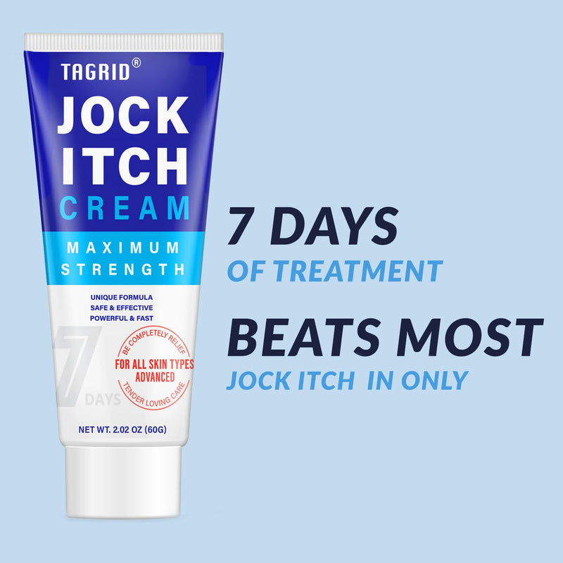 [Australia] - Jock Itch Cream, Jock Itch, Tinea Cruris, Jock Itch Cream Extra Strength for Men & Women, Tinea Corporis, Itch Cream - Powerful & Fast - 60g 2.02 Ounce (Pack of 1) 