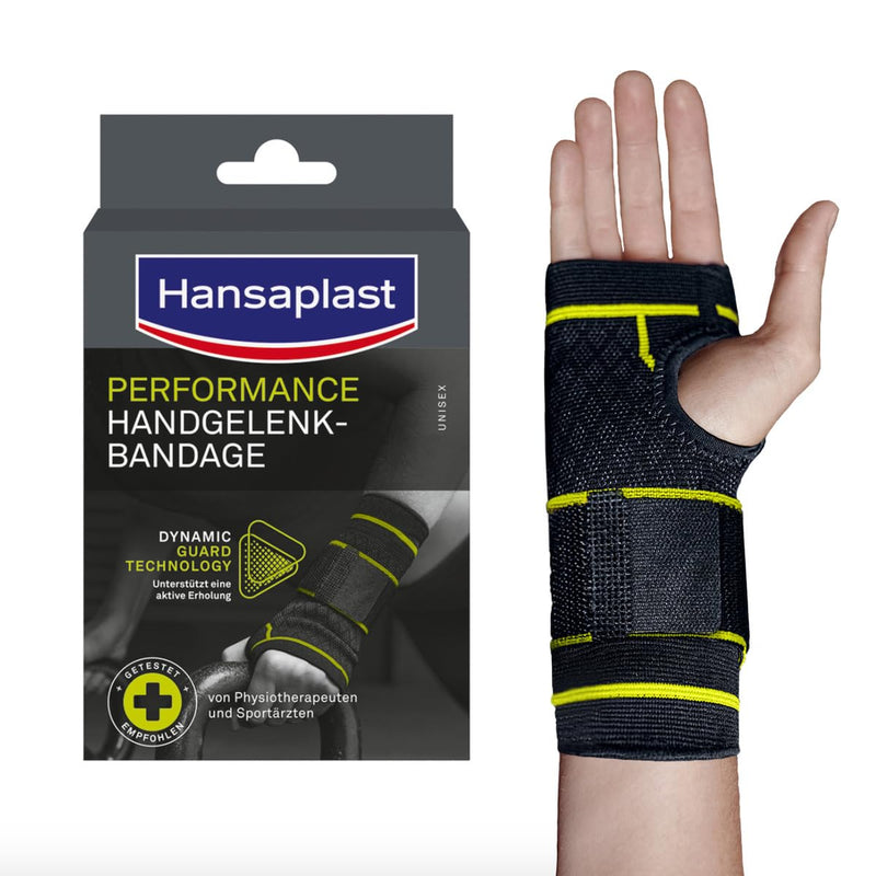 [Australia] - Hansaplast Performance wrist bandage, wrist support stabilizes & relieves the joint, wrist protector for right & left wrist supports active recovery, size L/XL 
