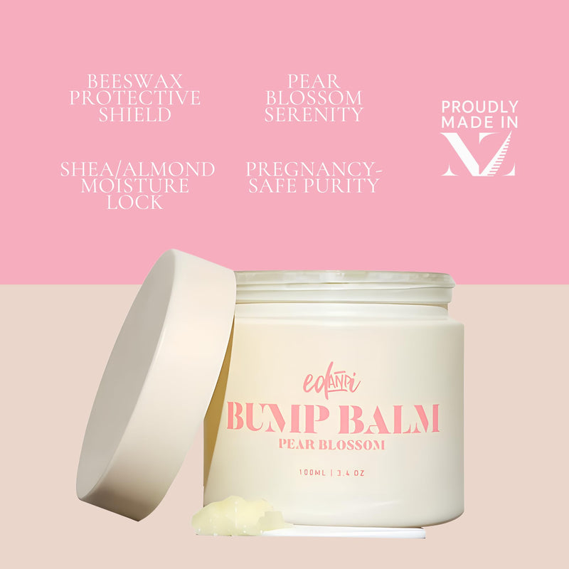[Australia] - ed&i BUMP BALM for Pregnancy Stretch Mark Prevention, Belly Moisturizer for Pregnant Women With Argan Oil & Shea Butter, Bump Butter for Pregnancy, Maternity Skin Care, Stretch Marks Cream 3.4 oz 