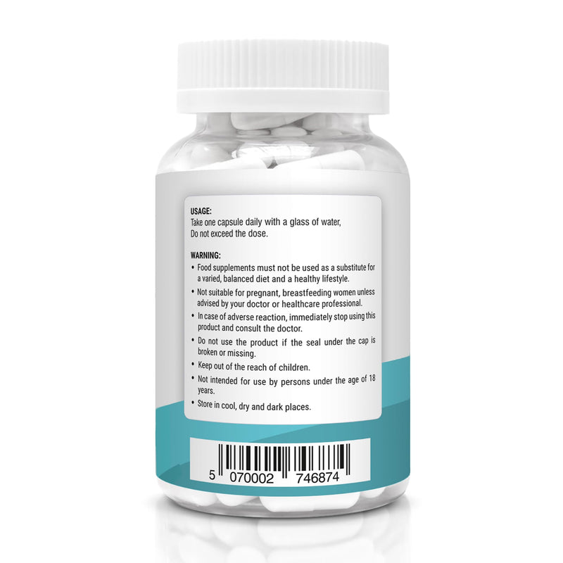 Magnesium with Zinc - Sleep & Muscle Recovery, 60 Capsules | High Strength - Reduces Tiredness & Supports Immunity - Vitamins B12, B6, B3, B2 & D3 Non-GMO