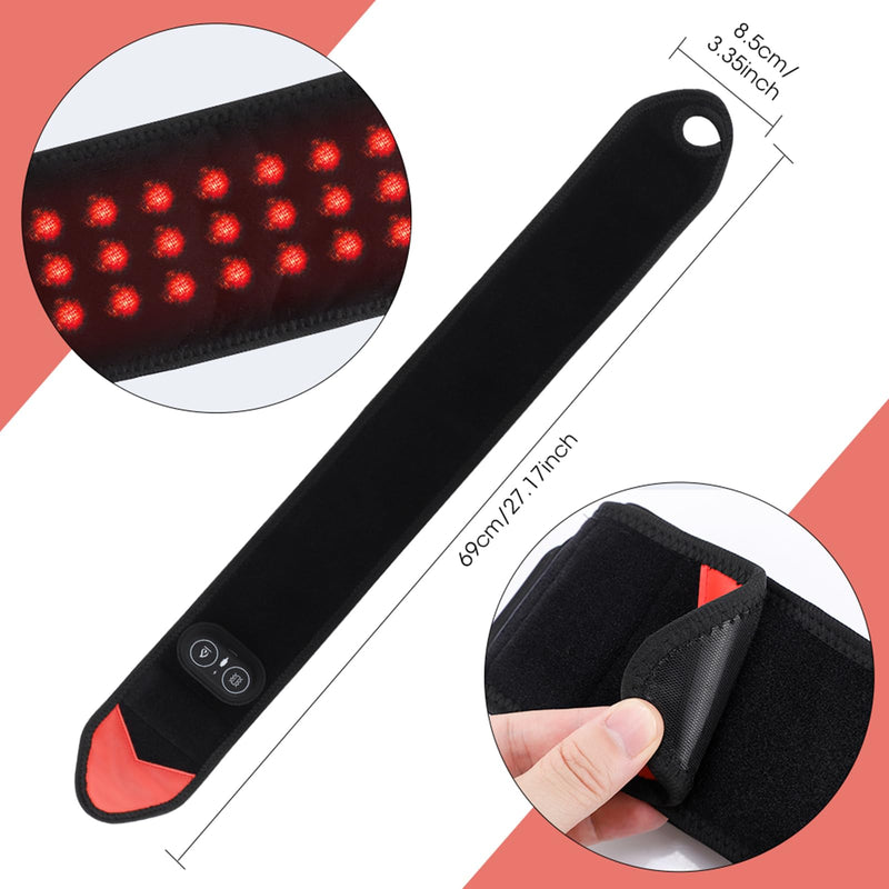 Cordless Wrist Heating Pad for Carpal Tunnel & Arthritis, Heated Wrist Brace with Vibration Massage Pain Relief, Adjustable Heated Wrist Wrap for Typing Office Home Women Men Black Orange
