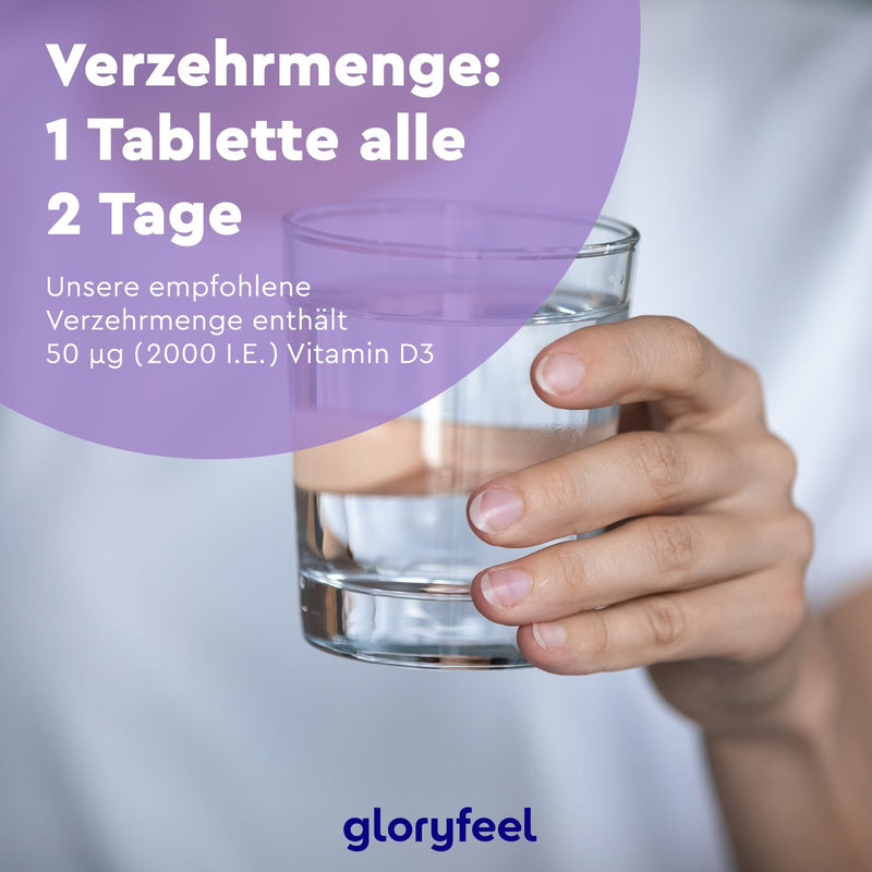 [Australia] - Vitamin D3 2000 IU - 400 tablets (long-term supply) high dosage - The sunshine vitamin for the immune system & bones* - 100% pure cholecalciferol - Laboratory tested & made in Germany without additives 