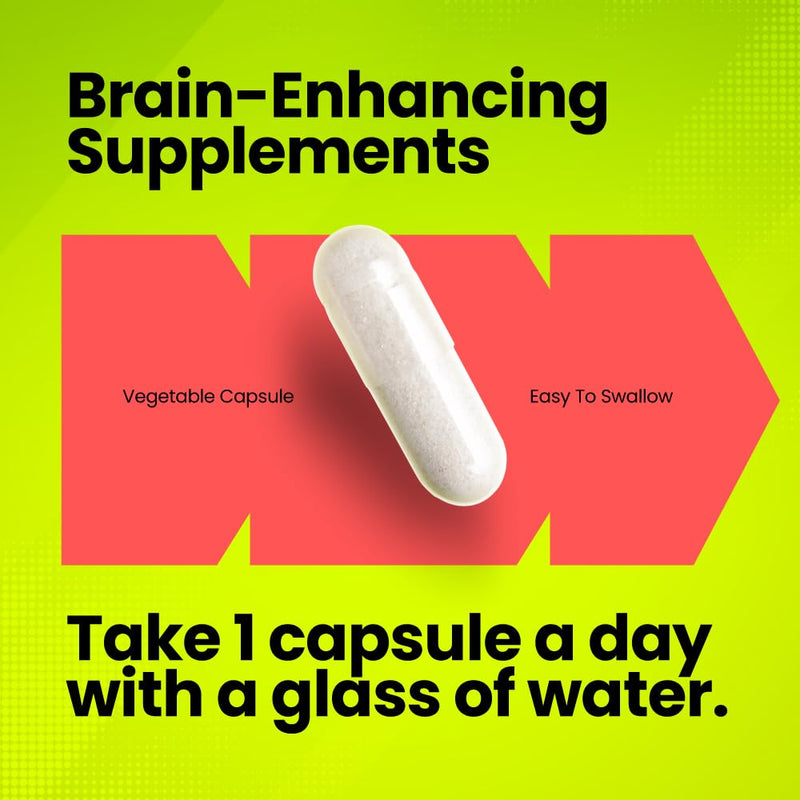 Phosphatidylserine 200mg | High Strength Nootropic Supplement | 120 Capsules | 120-Day Supply | UK-Made Vegan | Supports Memory, Focus, Stress Relief & Brain Health | Fitimins