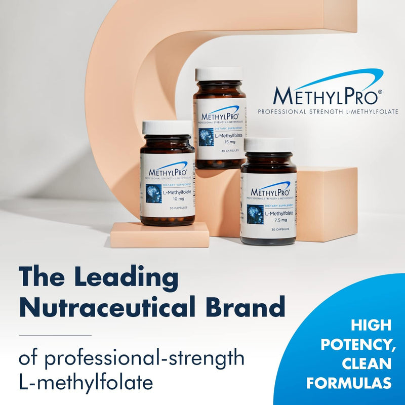 MethylPro L-Methylfolate 1 mg Flexible Dosing, 90 Capsules | Active Folate for Methylation Support and Biochemical Reactions, Highly Bioavailable and Hypoallergenic 90 Count (Pack of 1)