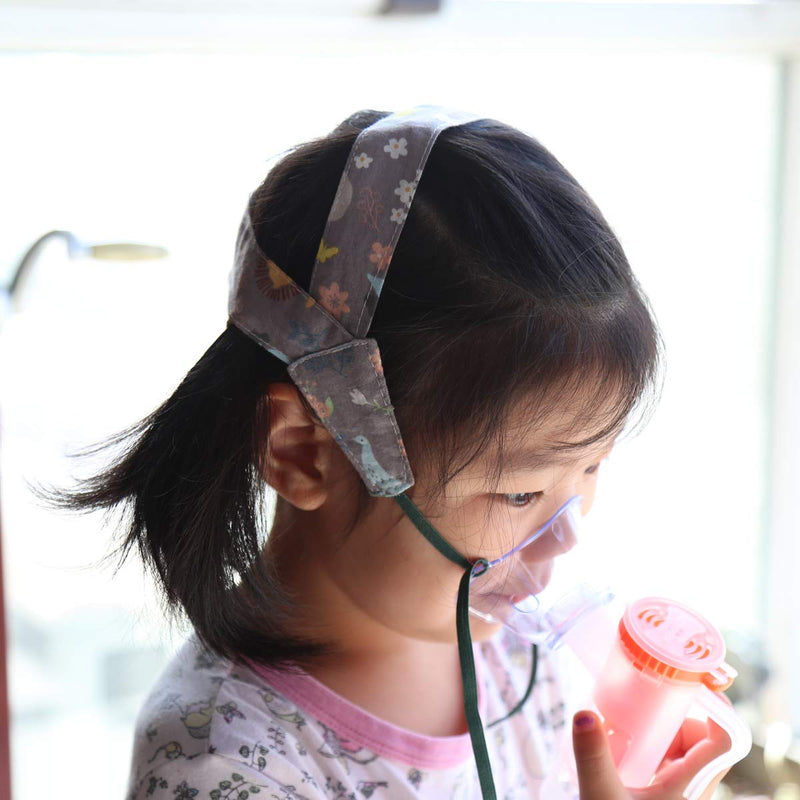 [Australia] - No-Slip Nebulizer Head Strap for Cool Mist Inhaler Secure Comfortable Adjustable Mask Strap Mask Holder for Children Kids 