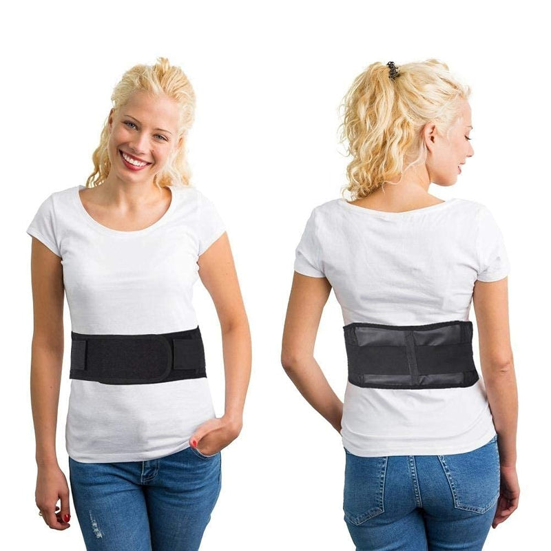 Zyyini Lumbar Support Belt, New Tourmaline Self-Heating Magnetic Belt, Black Magnetic Waist Belt, Support Waist And Maintain A Good Posture, Help To Relieve Pain