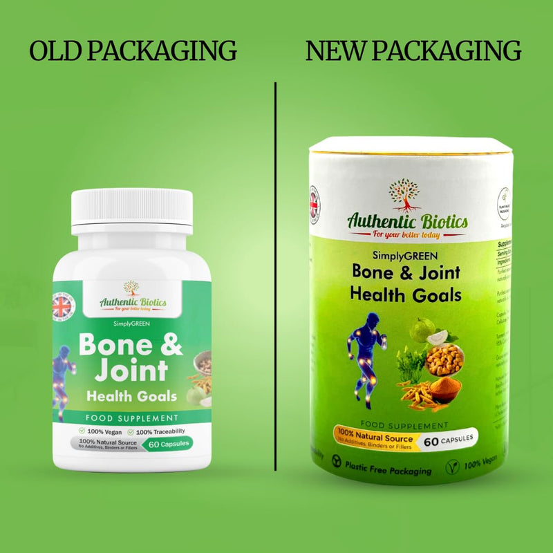 Vegan Joint Support – 60 Capsules with Calcium, Magnesium, Zinc, Vitamin D3, K2 & Turmeric – Multivitamin for Bone Strength, Muscle Function, Mobility & Flexibility – Men & Women 1