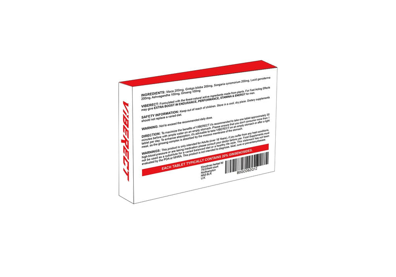 RED 1000MG Stamina & Firmness Support | Harder, Stronger for Longer | 10 Pills for Men UK
