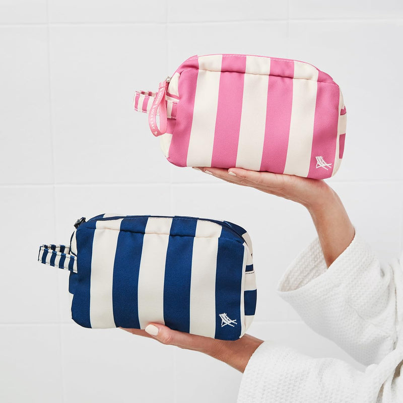 Dock & Bay Toiletry Bag - Large Travel Toiletries Kit - Whitsunday Blue Cabana - Whitsunday Blue
