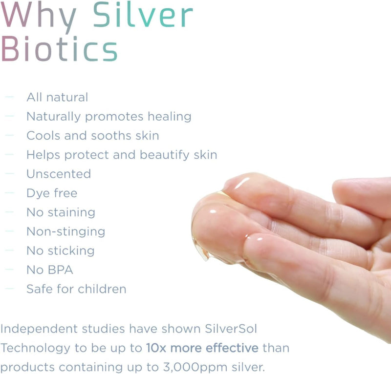 [Australia] - American Biotech Labs Silver Biotics Colloidal Silver Gel Nano-Silver 20 PPM Soothing Skin Gel | Versatile 1.5 oz Gel for Skin Comfort and Wellness 1.5 Ounce (Pack of 1) 