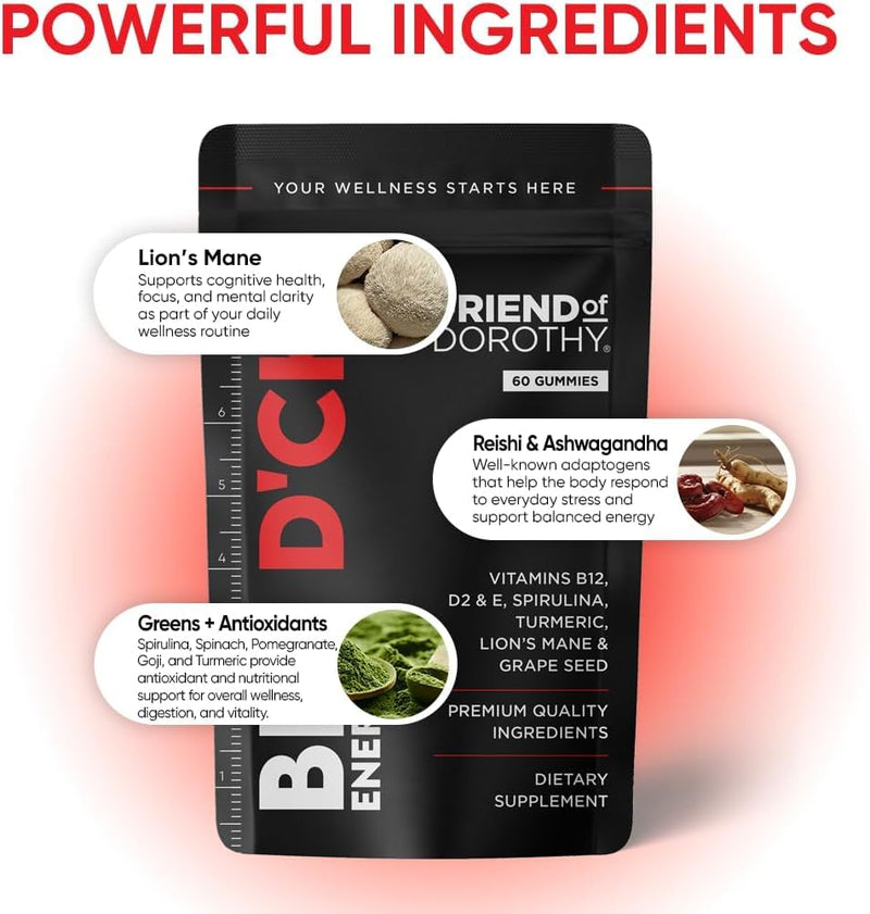Daily Multivitamin for Men 60 Capsules | Energy, Focus & Immunity Support with Ashwagandha, Lion’s Mane & Reishi