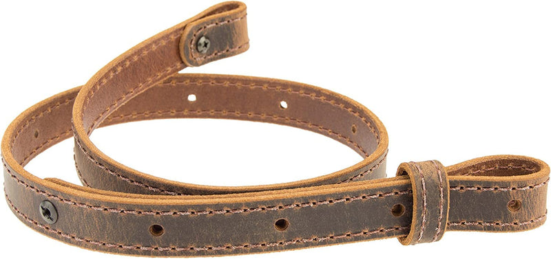 Leather Rifle Gun Sling Vintage Brown Crazy Horse/Hand Stitched 1" Wide w/th WWII Style Leather Toiletry Bag Travel Vintage Dopp Kit