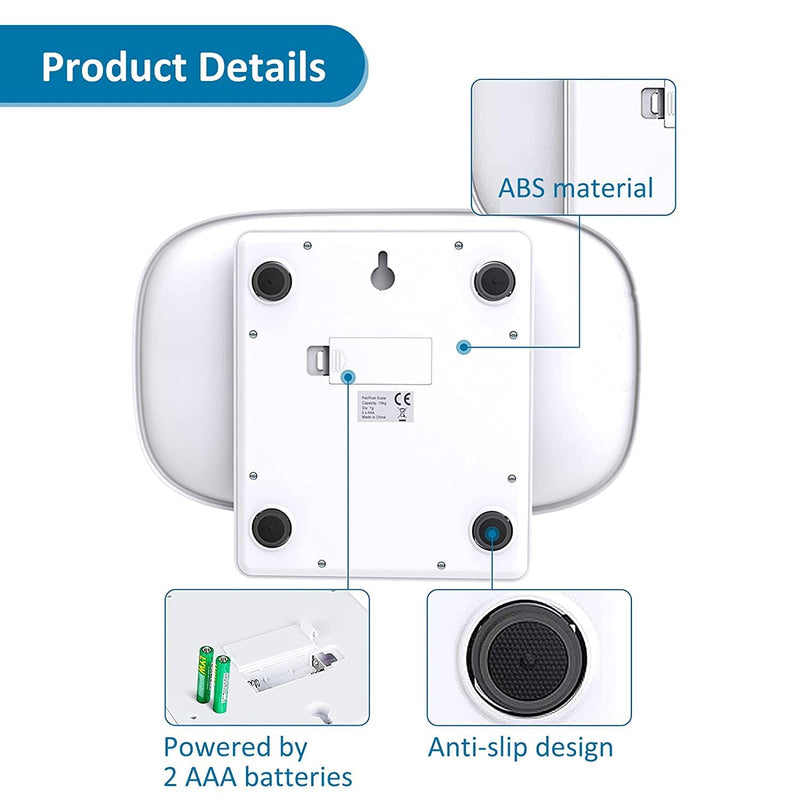 [Australia] - Digital Small Animals Scales for Weighing with Tape Measure, Puppy Whelping Scale Weigh Your Kitten, Rabbit with High Precision, Multifunction Electronic Baby Scales for Small Dogs Pet Scale&Tape 