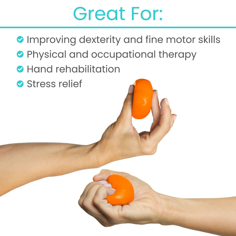 [Australia] - Vive Therapy Putty For Adults, For Hand Therapy (2 Pack) - Occupational Sensory Stress Relief Tools - for Physical Exercise, Finger Pain, Grip Strength, Rehab, Arthritis, Forearms, Fidgeting, Motor Skills X-Soft (Orange) 