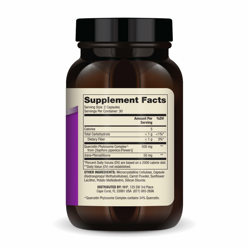 Dr. Mercola Quercetin & Pterostilbene Advanced, 500 mg, 60 Capsules | Supports Respiratory and Immune Health, High-Bioavailability Formula, Non-GMO, Gluten-Free, and Soy Free 30 Servings (Pack of 1)