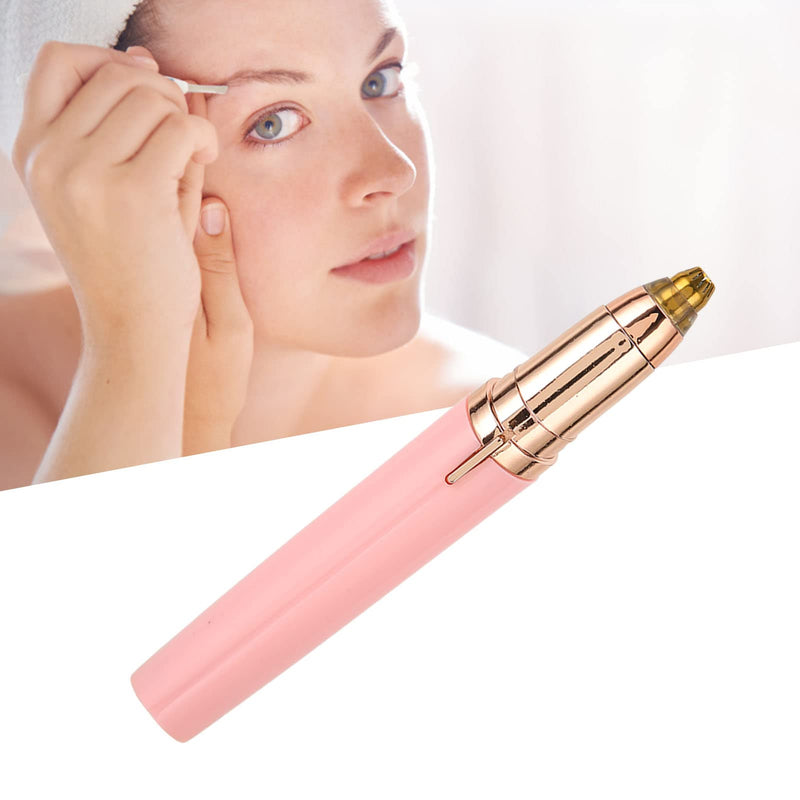 [Australia] - ZJchao Nose Hair Trimmer For Women, Waterproof Rechargeable with LED Light Facial Hair Removal Tools Eyebrow Trimmer For Women Facial Hair Remover with Brush for Women Face Body Nose Ear 