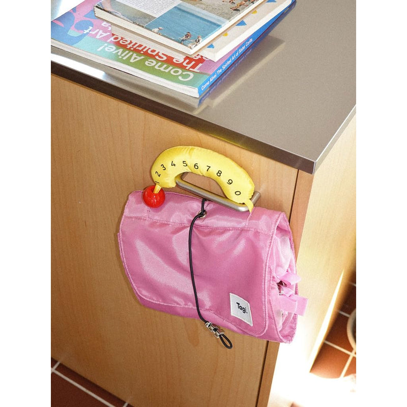 Hotdog Egg Roll Storage Makeup Bag, Cute Cosmetic Case for Women, Travel Essentials Organizer Pouch, Wide-Open Flat Design with Handle and Dividers, Berry Cheese