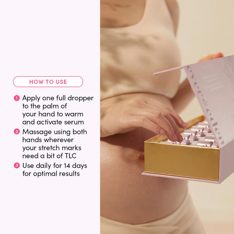 [Australia] - Evereden Tri-Orchid Deep Stretch Mark Removal Ampules: Clean & Gentle Orchid-Infused Pregnancy Stretch Mark Prevention Cream | Pregnancy & Breastfeeding-Safe Extreme Stretch Mark Removal Cream 