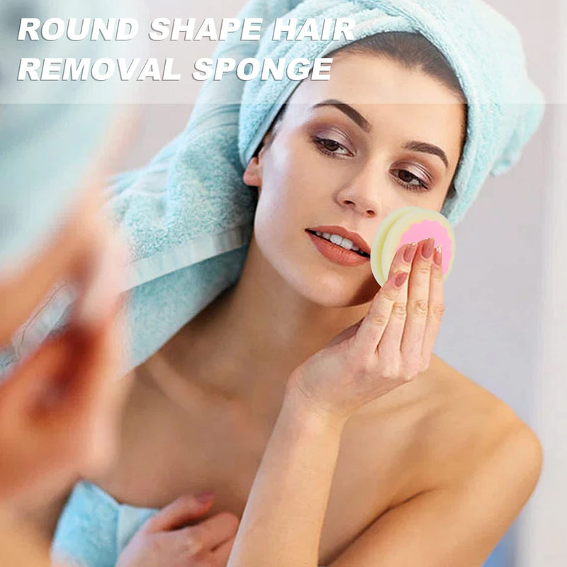 [Australia] - Sreuyong Pack of 5 Hair Removal Pads Painless Hair Removal Sponge for Face Leg Arm Body Reusable Physical Hair Removal Tool 