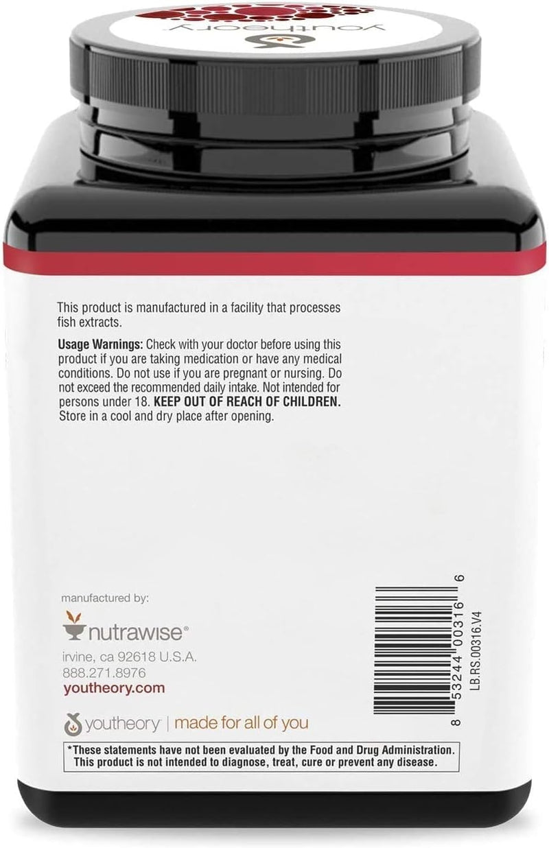[Australia] - Youtheory Resveratrol with Acerola, 290 Count (1 Bottle) 290 Count (Pack of 1) 