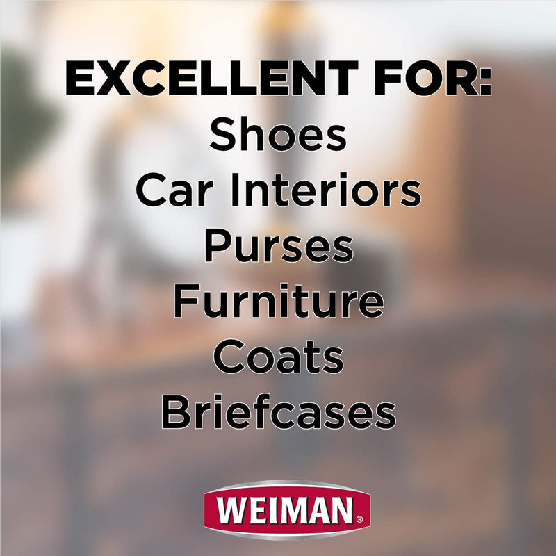 [Australia] - Weiman Leather Cleaner & Conditioner - 12 Fl Oz - Non Toxic Cleans Conditions and Restores Leather Surfaces - UV Protectants Help Prevent Cracking or Fading of Leather Couches Car Seats Shoes Purses 