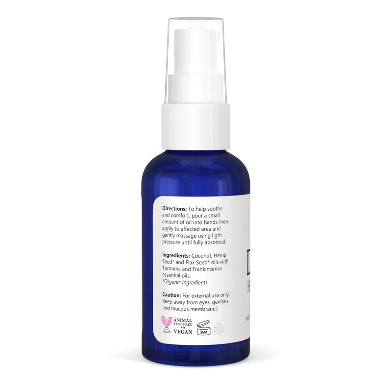 HIP & JOINT Massage Oil for Dogs with Flax Seed and Turmeric Oils | Pet Safe Essential Oils Support Mobility, Flexibility, Ease Tension and Discomfort - Vegan Pet Product Made in USA - PawsPlanet Australia