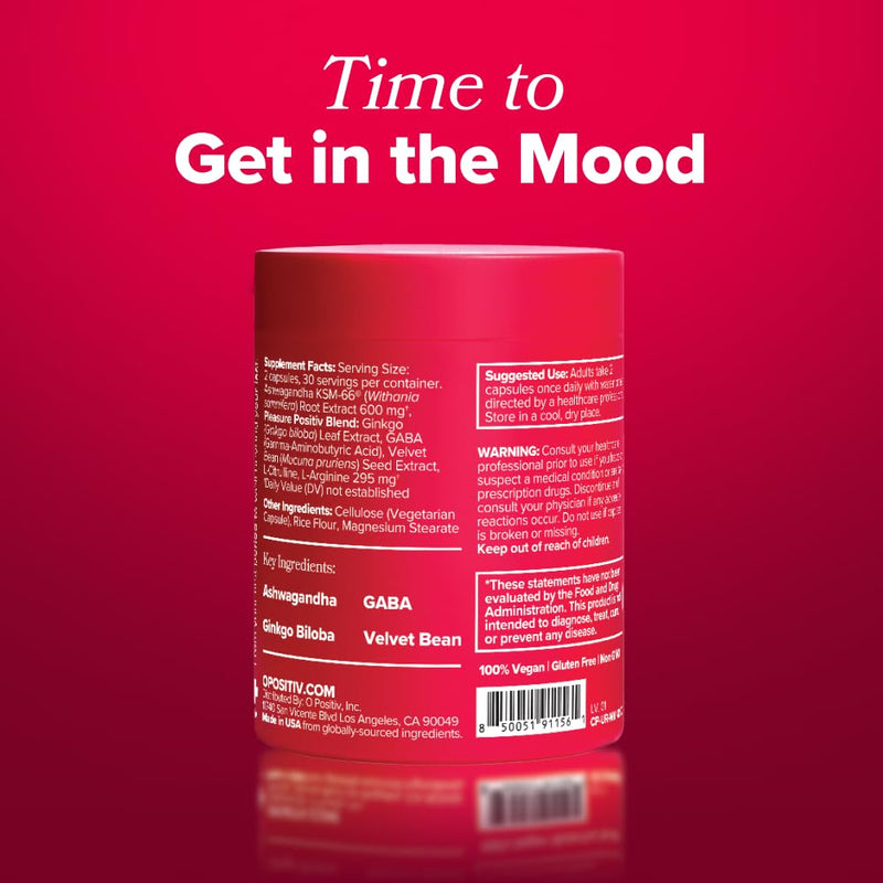 URO Vaginal Moisture & Mood with KSM-66® Ashwagandha – 30-Day Supply 60 Count (Pack of 1)