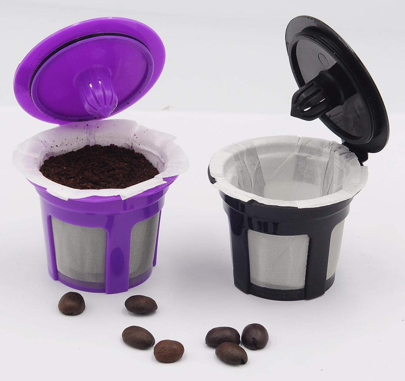 [Australia] - Disposable Coffee Filters, 100 Counts Coffee Filter Paper for Keurig Brewers Single Serve 1.0 and 2.0, Compatible with Reusable K Cup Filter, White White 100 Count 