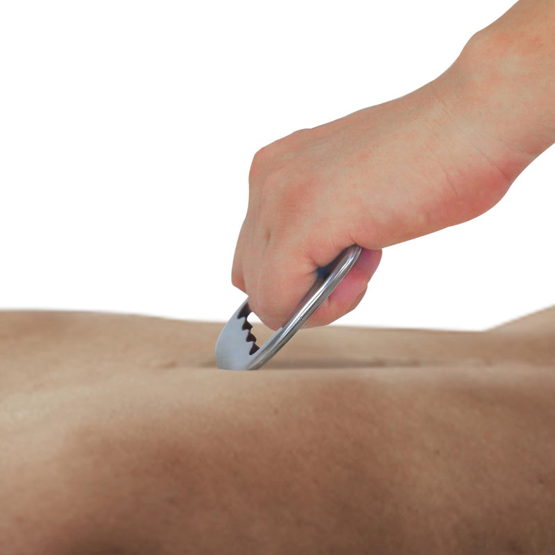 [Australia] - Gua Sha Stainless Steel Muscle Scraping Tool Back Massager for Chiropractor Physical Therapy Myofascial Relaxation B B back stainless steel massager 