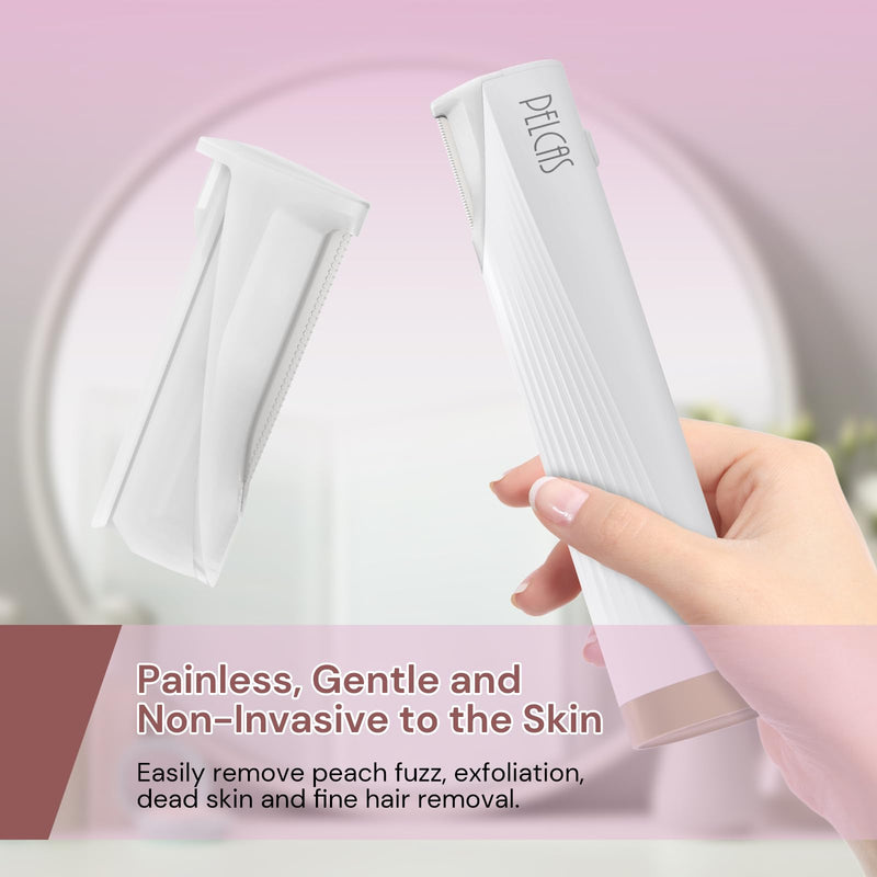[Australia] - PELCAS Dermaplaning Blade Replacement Set, 8 PCS Dermaplaning Razors for Women Facial Peach Fuzz & Hair Removal System SPA at Home Only Fit with PELCAS Dermaplaning Tool BV18-712 -Device Not Included 