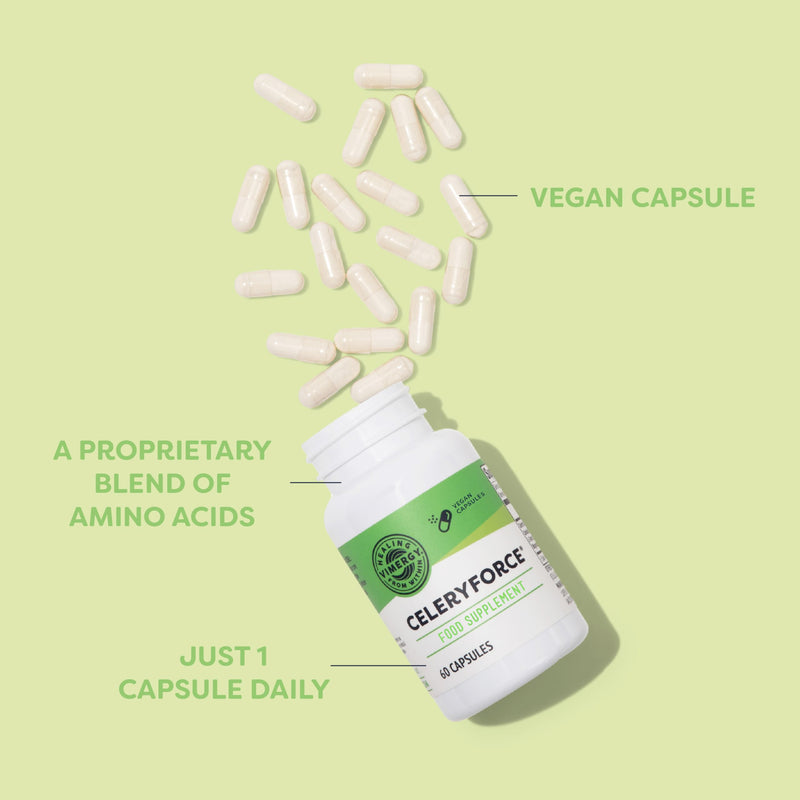 Vimergy Celeryforce® for Nerve, Muscle & Cell Support | 60 Servings | with Magnesium, Inositol, L-Glutamine, L-Taurine, Choline | Non-GMO, Gluten-Free, Vegan, Paleo, Kosher, Soy-Free