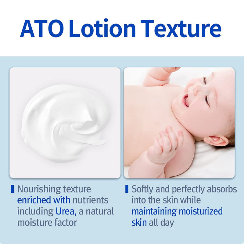 [Australia] - PYUNKANG YUL ATO Lotion Blue Label - Long lasting Deep Natural Moisturizing UREA Baby Lotion - Safe and Healthy Ingredients Zero Irritation Baby Lotion for Slightly Dry and Sensitive Skin - 9.8 Fl. Oz 