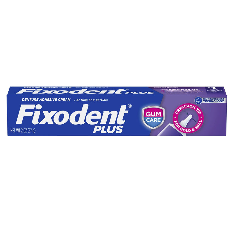 [Australia] - Fixodent Plus Denture Adhesive Cream 2 oz (Pack of 3) 