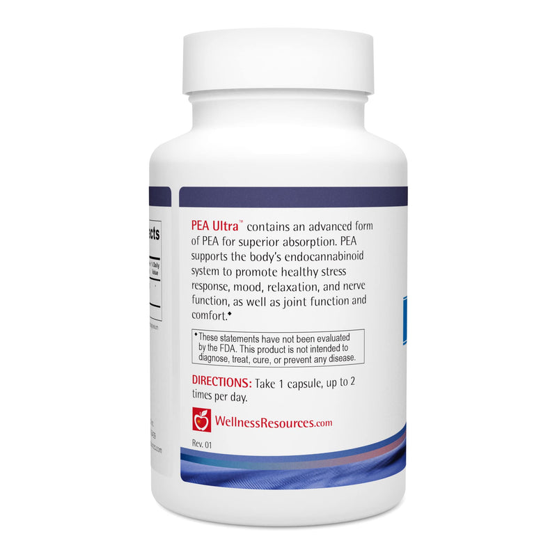 [Australia] - Wellness Resources Pea Ultra with Levagen+ High Absorption Pea Supplement for Minor Pain, Joint Health, Sleep Support, Brain Health & Stress Support - Palmitoylethanolamide 300mg, 60 Capsules 