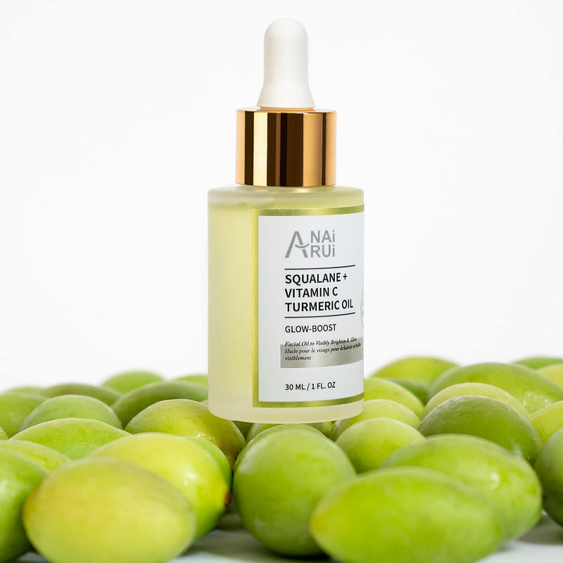 ANAI RUI Squalane Rosehip Oil for face +Vitamin C Turmeric Oil,Hydrate,Firm and Softer Skin
