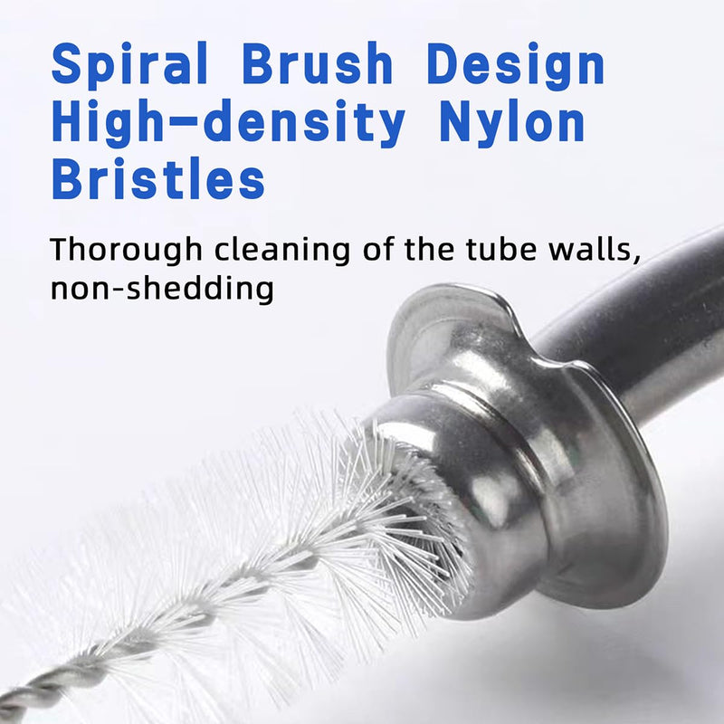 [Australia] - Tracheostomy Cleaning Brushes, 10pcs Bendable Trach Tube Brush Nylon Bristle Pipe Tube Cleaning Brush for Tracheostomy Supplies (0.5in) 0.5in 