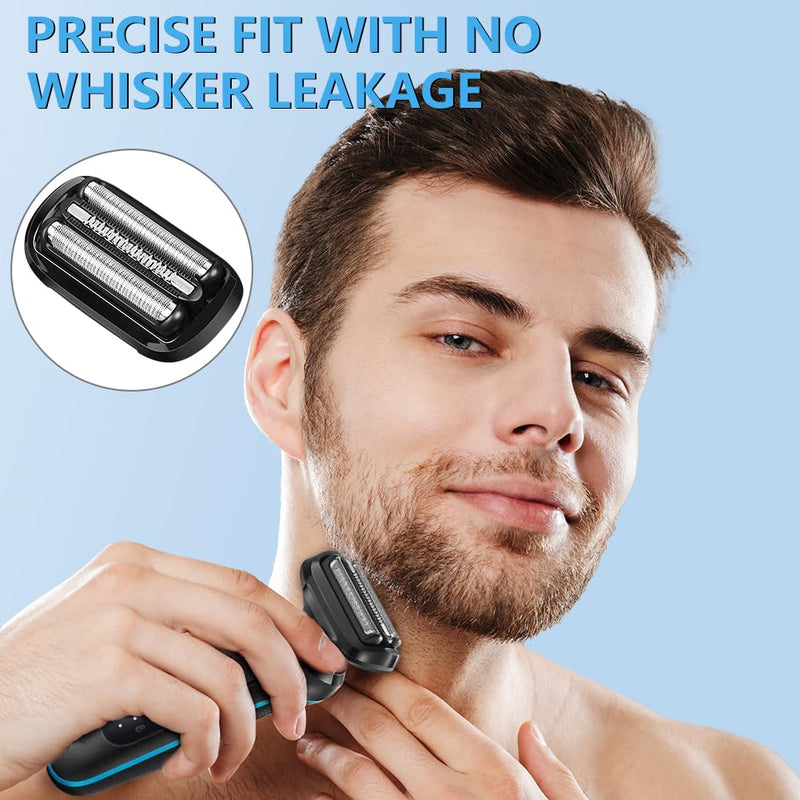 [Australia] - ACWOO Braun Series 6 shaving head, shaving head Braun Series 5, electric razor, replacement shaving part compatible with men's razors Series 5 and 6 (models from 2020), 53B, pack of 1 