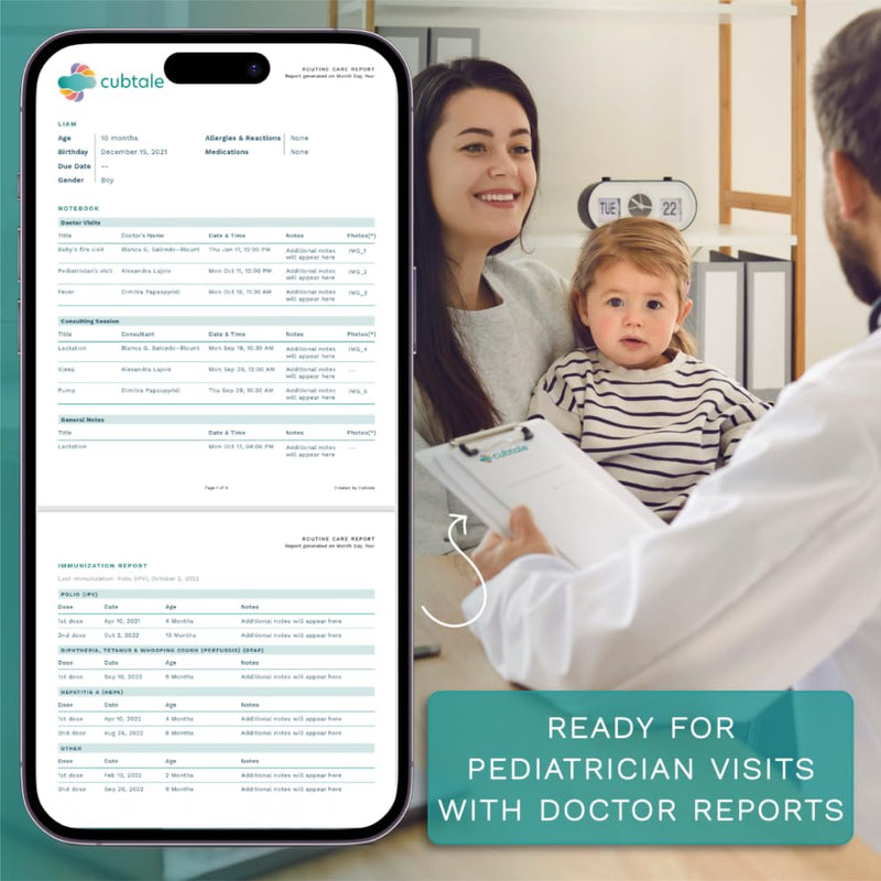 [Australia] - Smart Pee & Poop Tracker - Diaper Cub: On-The-Spot One-Press Baby Care Logger, Reminders, Notifications, Routines, Multiple Caregivers, Pediatrician & Expert Support 