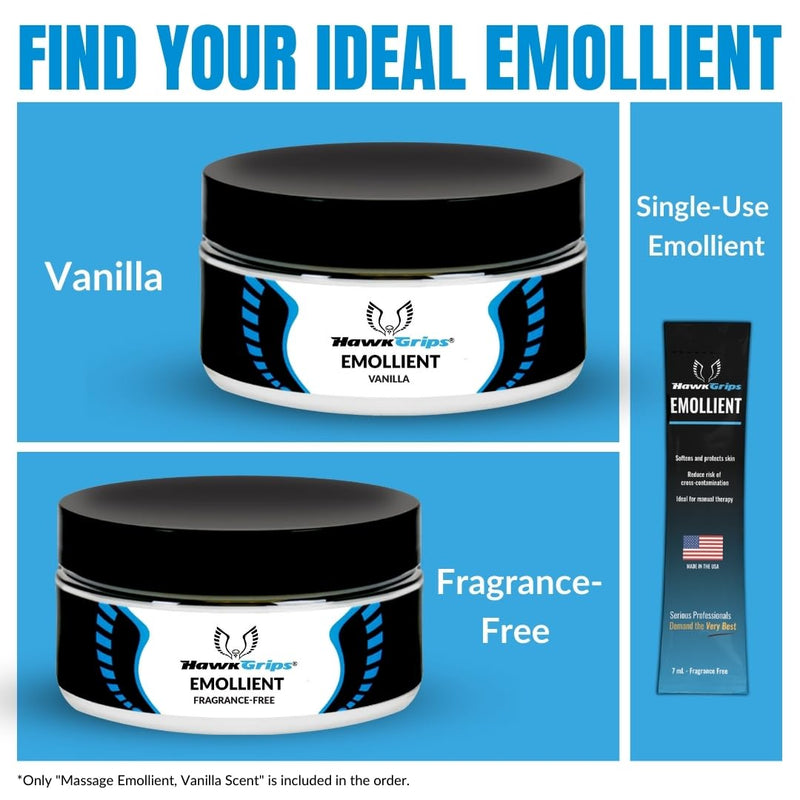 [Australia] - 8oz Massage Emollient, Original Vanilla Scent, Shea Butter, Oil Based, Vegan, Soft Tissue Mobilization and Lubrication for Manual and Assisted Massage Therapy Techniques, Cream Alternative 8 Ounce (Pack of 1) 