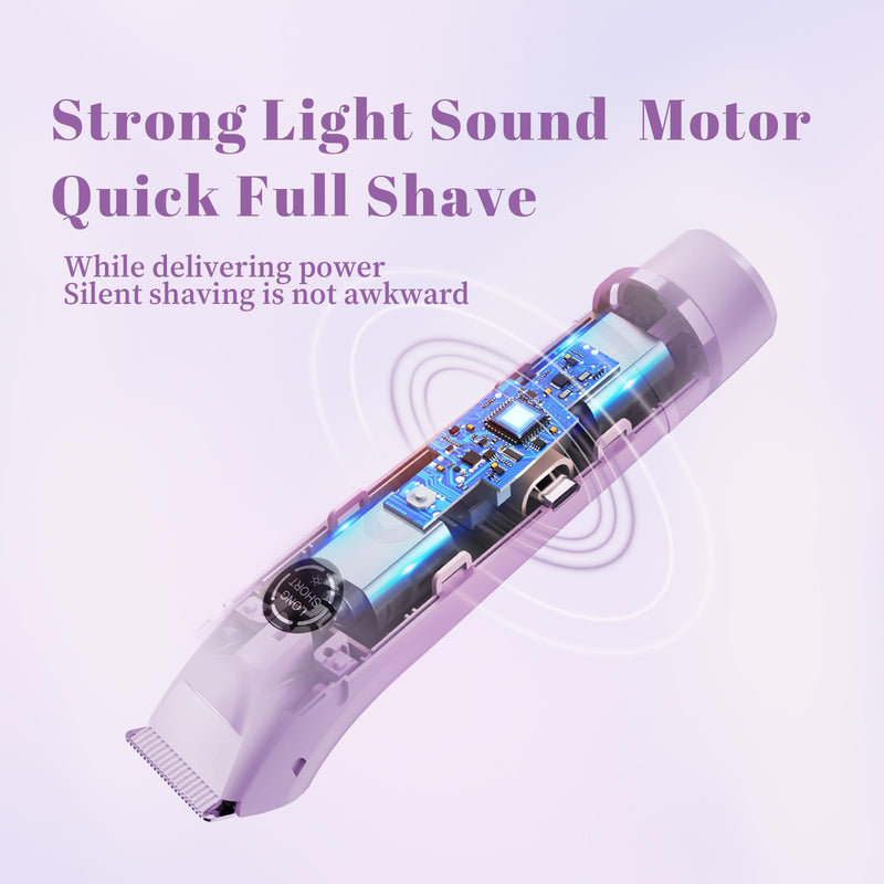 [Australia] - 4-in-1 Waterproof Electric Bikini Trimmer & Body Hair Trimmer& Electric Razors for Shaving Woman- Rechargeable Shaver - IP7-compact for Travel 