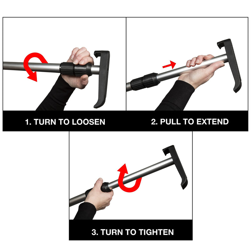 [Australia] - Telescoping Cargo Tool/Multi-Use Cargo Retriever/Extendable Reaching Aid/Reacher/Grabber (Classic Aluminum) Classic Aluminum 