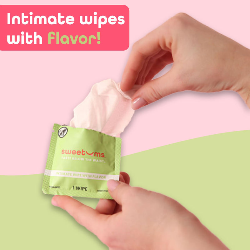 [Australia] - Sample Size Feminine Wipes For Women, pH Balanced Biodegradable Flavored Intimate Wipes - Pack of 21 