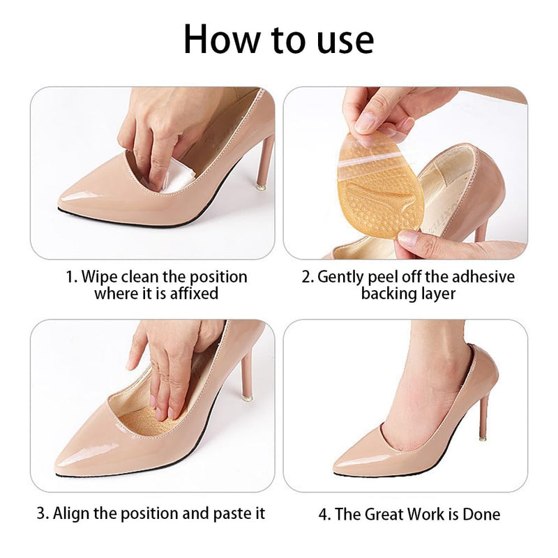 [Australia] - Pack of 10 foot pad set pads, washable forefoot pad, heel pad for shoes that are too large, heel protection for shoes, heel holder, sticker filler pads, arch support, insole 