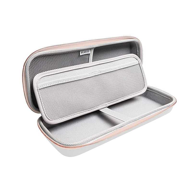 Stethoscope Case for Nurses for 3M Littmann/MDF/Omron Stethoscopes - Extra Room for Medical Bandage Scissors EMT Trauma Shears and LED Penlight, (White Rosegold) A_White Rosegold