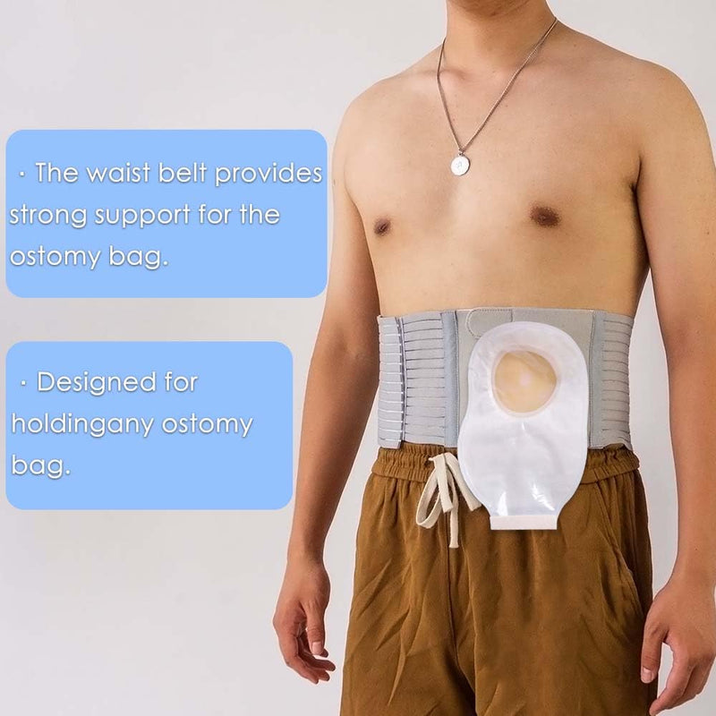 [Australia] - Ostomy Belt, Adjustable Stoma Support Belt Portable Ileostomy Colostomy Belt,Universal Ostomy Belt Helps Protection Ostomy Bag Medium 