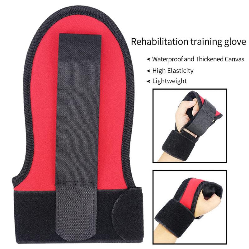 1pc Hand Fist Finger Gloves for Stroke Brace Rehabilitation Training Equipment Finger Auxiliary Gloves Hand Brace for Hemiplegia Elderly Athlete Finger (red) red
