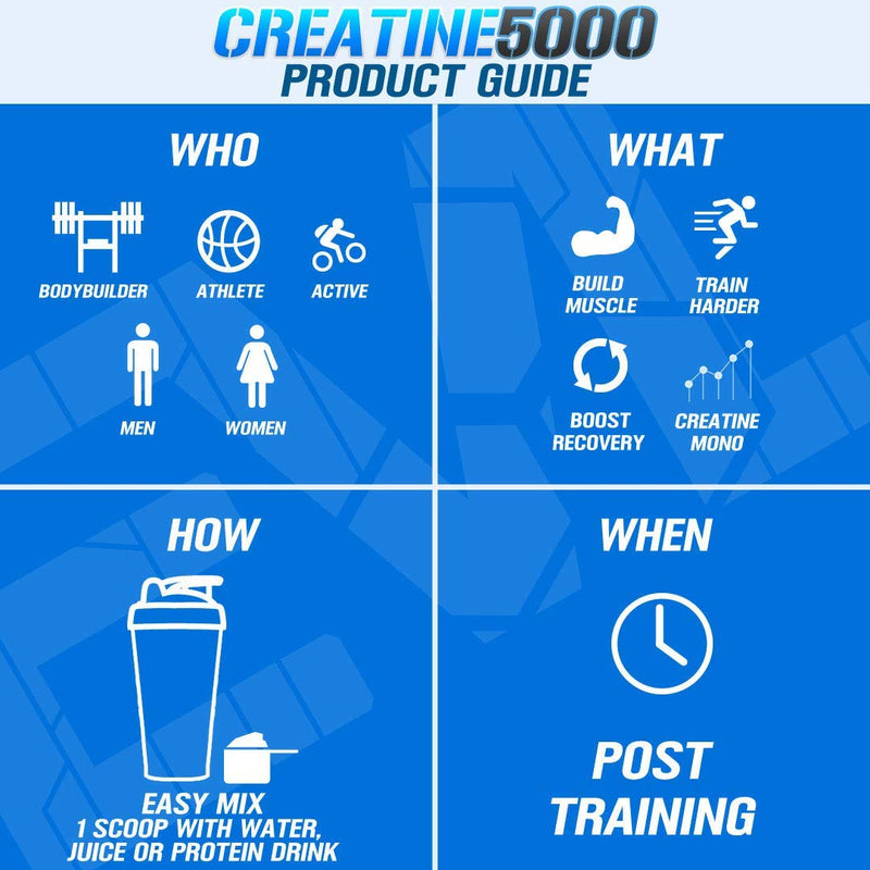 [Australia] - Evlution Pure Creatine Monohydrate Powder 5000mg Nutrition Pre and Post Workout Recovery Drink Mix Creatine Powder for Enhanced Muscle Mass Athletic Performance and Muscle Recovery - Unflavored 60 Servings (Pack of 1) 