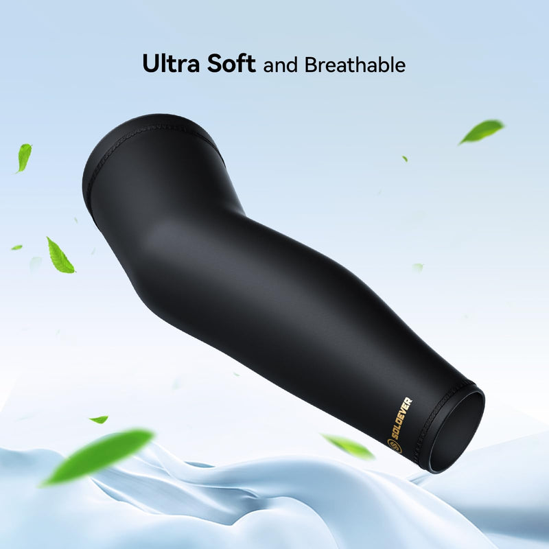 Copper Leg Compression Sleeve for Men & Women [360° Full Compression & Copper Infused] Knee Stabilizer Brace for Meniscus Tear, ACL, MCL, Arthritis & Joint Pain Relief, Calf & Thigh Support for Running Black S/M